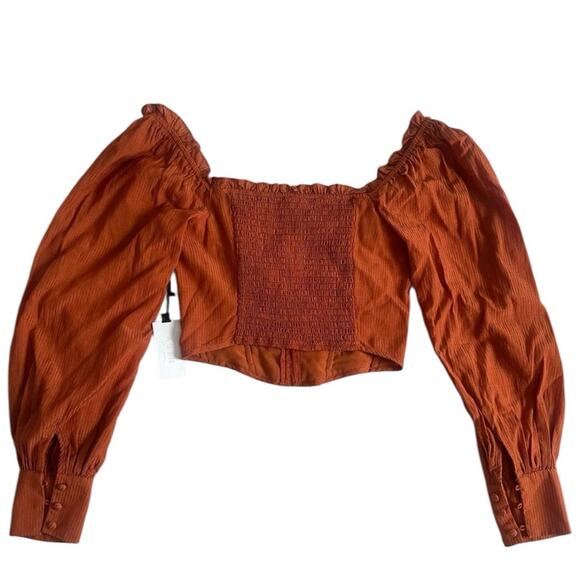 Anthropologie ASTR The Label Amber Sweetheart Top Milkmaid Corset Regency XS NWT - Picture 4 of 9